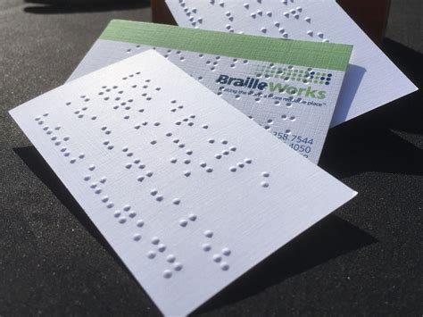 The 411 on Braille Business Cards [Your Guide] - Braille Works