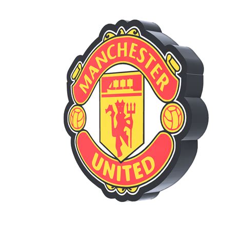 STL file [England] - MU - Manchester United - Logo Light 🏴󠁧󠁢󠁥󠁮󠁧󠁿・3D printable model to download ...