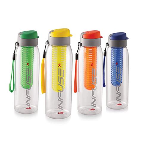 Cello Infuse Plastic Water Bottle, Set of 4 - Loot Deal - The Baap of Loot