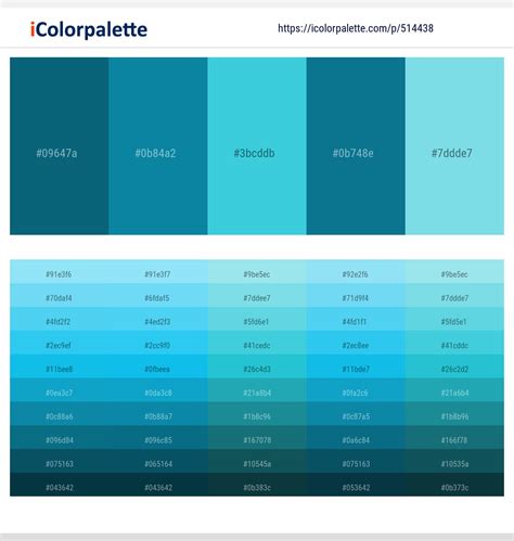 100+ Latest Color Schemes with Sky Blue Color tone combinations | 2023 | iColorpalette