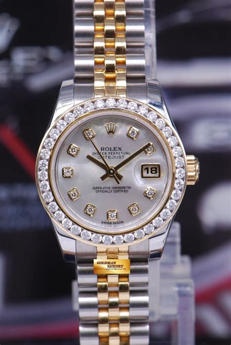 [SOLD] ROLEX OYSTER PERPETUAL DATEJUST MOP DIAMOND DIAL & BEZEL Ref ...