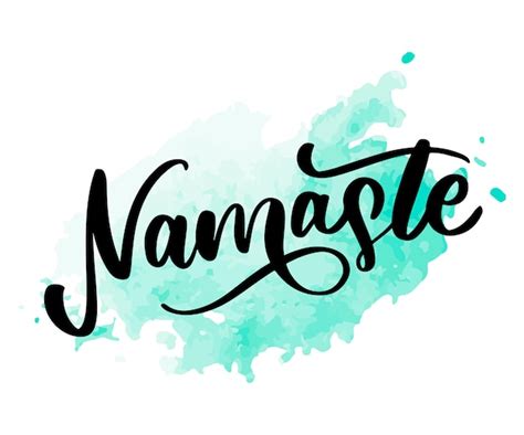 Premium Vector | Namaste lettering indian greeting, hello in hindi t shirt hand lettered ...