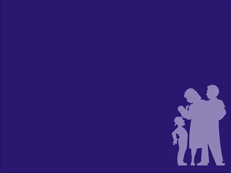 Download a silhouette of a family standing in front of a purple ...