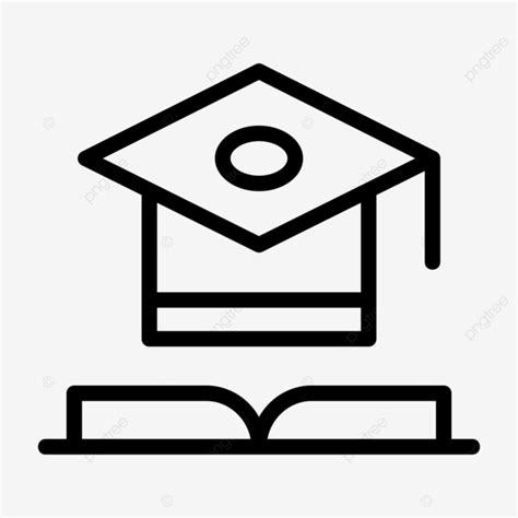 Academic Line Icon Vector, Academic Icon, Academic, Cap PNG and Vector with Transparent ...