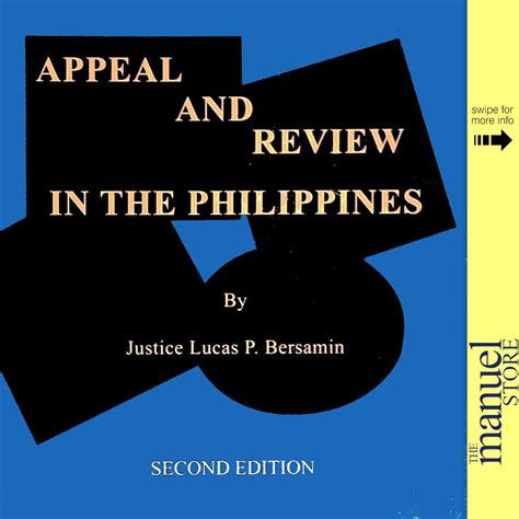 Bersamin (2000) - Appeal and Review in the Philippines - by Justice Lu – themanuelstore