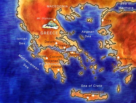 Ancient Greece Map/are You Teaching About Ancient Greece or About Greek Mythologyget This ...