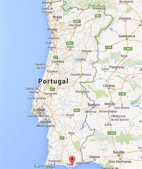 Where is Olhão on map Portugal