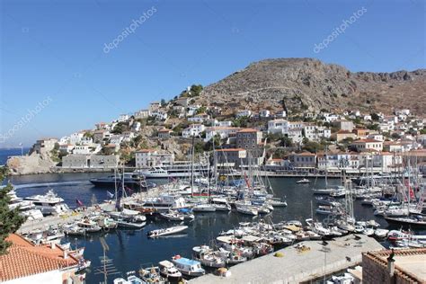 Hydra port, Hydra, Greece — Stock Photo © spipra #34290901