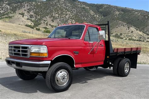 No Reserve: 1995 Ford F-350 Flatbed Dually Power Stroke 5-Speed 4x4 for sale on BaT Auctions ...