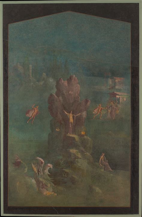 Wall painting: Perseus and Andromeda in landscape, from the imperial ...