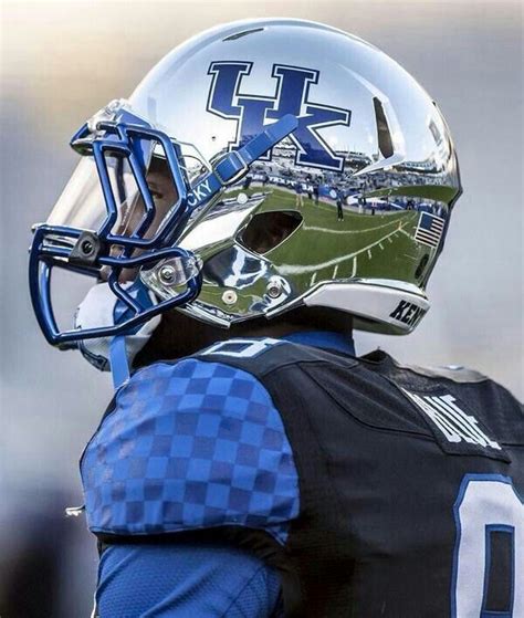 Blue Chrome Football Helmet Swag uniforms | Football helmets, Kentucky ...