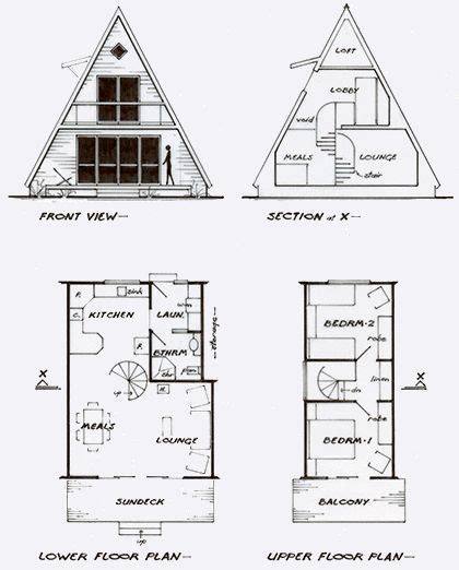 A-frame floor plan