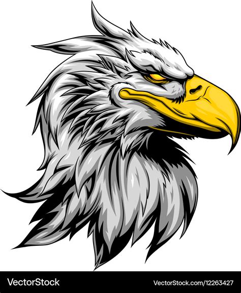 Angry eagle head Royalty Free Vector Image - VectorStock