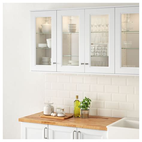 AXSTAD Glass door, matt white, 18x30" - IKEA | Ristrutturazione cucina, Porte della cucina, Idee ...