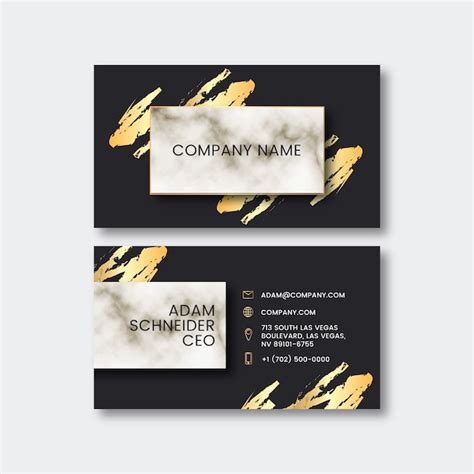 Elegant business card template | Free Vector