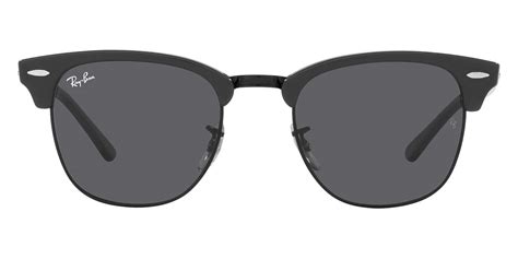 Ray-Ban™ Clubmaster RB3016 1367B1 55 Gray on Black Sunglasses