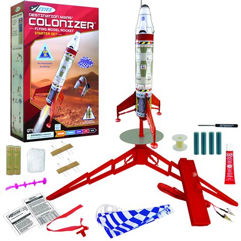 Estes Destination Mars Colonizer Model Rocket Starter Set (Beginner Skill Level, Includes ...