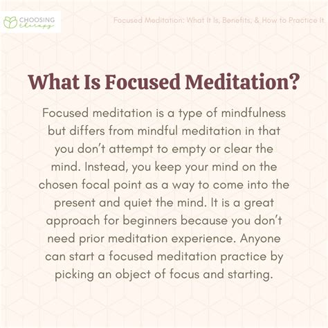 What Is Focused Meditation?