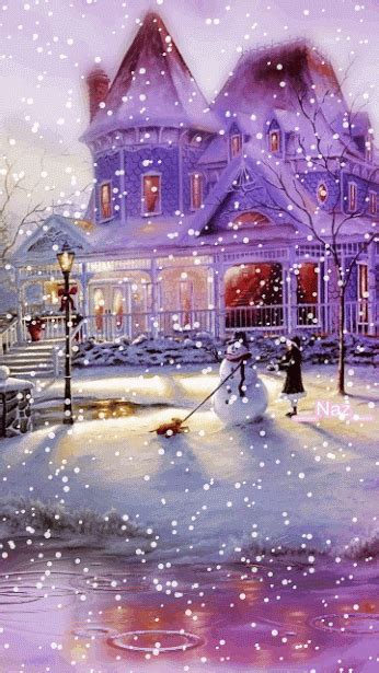 Cosasbonitas Christmas Tree Gif, Christmas Scenery, Purple Christmas, Christmas Magic, Winter ...