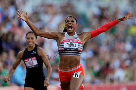 Gabby Thomas pulls away, clocks 21.61 in women’s 200 at U.S. Olympic track and field trials ...