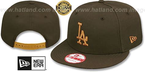 Los Angeles Dodgers TEAM-BASIC SNAPBACK Brown-Wheat Hat