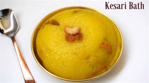 Rava Kesari Recipe / Kesari Bath Recipe — Crunchy Kitchen