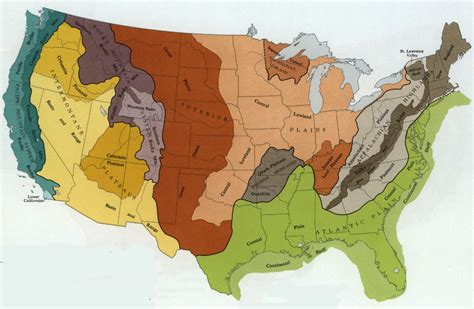 Physiographic Regions of Virginia | North america map, Asia map, Us geography