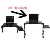 Adjustable Laptop Stand, Portable Laptop Table Stand Ergonomic Lap Desk TV Bed Tray Standing ...