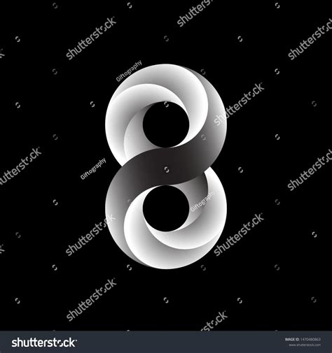 Number 8 logo on black background. Olin, Number 8, Advertising Design ...