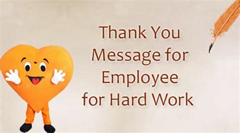 Thank You Message for Employee for Hard Work