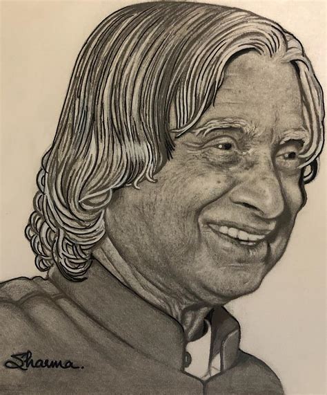 Former Indian President - Dr. Abdul Kalam Drawing by Shirish Sharma ...