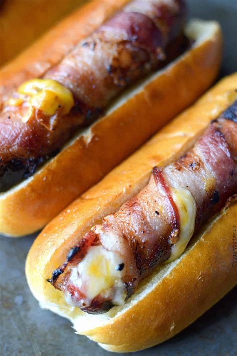 Bacon Wrapped Hot Dogs Recipe- Butter Your Biscuit