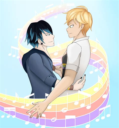 Luka x Adrien by NiaChiix on DeviantArt