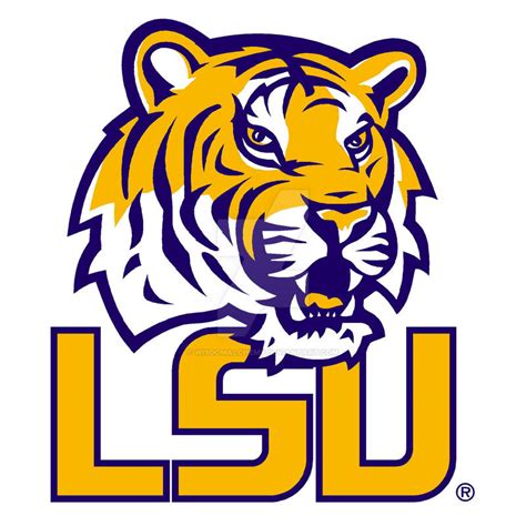 LSU Tiger Head - Purple by WisdomAlchemy on DeviantArt