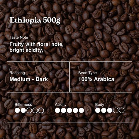 Ethiopia Coffee Bean & Ground Coffee (500g) - Buy At Mister Coffee