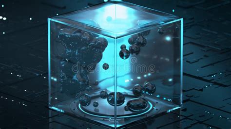 Futuristic Experiments with Anti Gravity Field 3D Rendering Illustration Stock Illustration ...