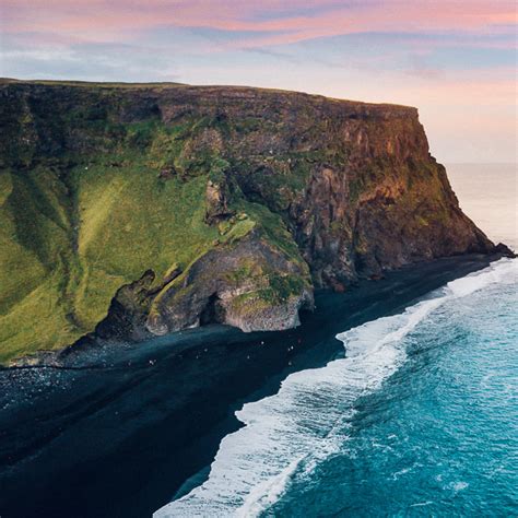 Reynisfjara Black Sand Beach In Iceland