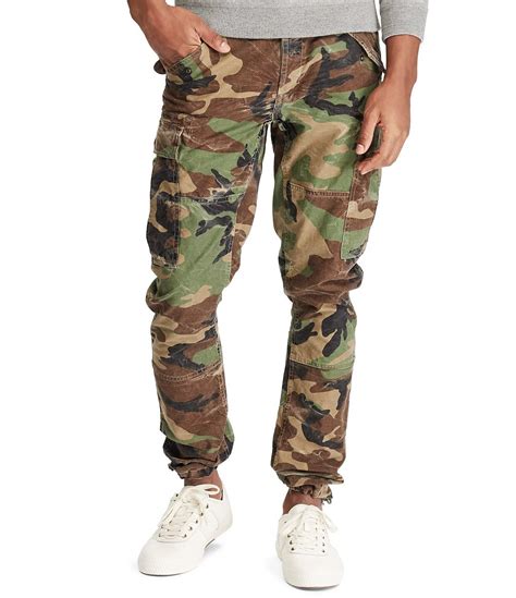 Polo Ralph Lauren Cotton Men's Slim-fit Camo Cargo Pants in Green for Men - Save 40% - Lyst