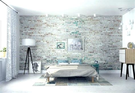 Grey Brick Wall Bedroom - 970x670 Wallpaper - teahub.io