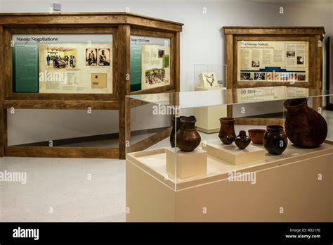 Museum exhibits, Bosque Redondo Memorial, Fort Sumner, New Mexico USA ...