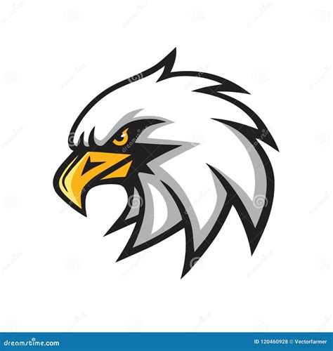 Eagle Mascot Vector Logo Sign Stock Vector - Illustration of ...