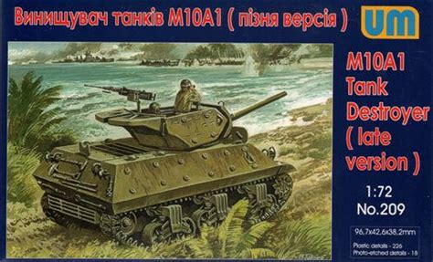 1/72 Uni Model M10A1 Tank destroyer - FreeTimeHobbies.com