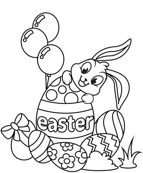 Easter Bunny Coloring Pages Printable