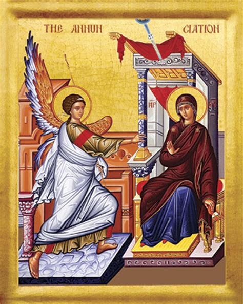 Icon of the Annunciation - 20th c. - (12D01) - Uncut Mountain Supply