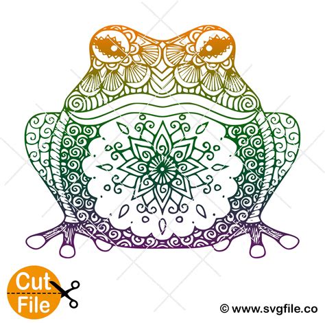 Frog Mandala svg 002 - Svgfile.co - 0.99 Cent SVG Files - Life Time Access