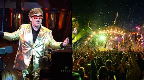 Elton John left Glastonbury stage and was 'back home less than 40 ...