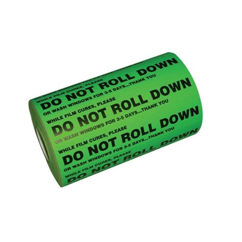 DO NOT ROLL DOWN STICKER GT981