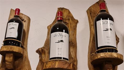 Sol Negru Wine Bottles at Asconi Winery Editorial Photography - Image of bottle, iron: 228459767