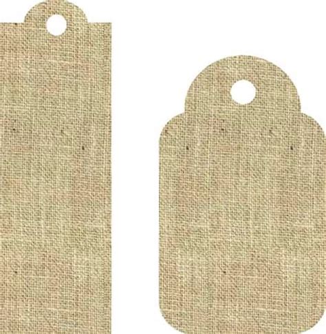 Burlap Laminated Tags