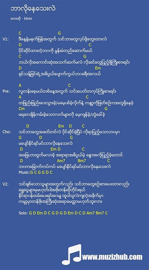 Myanmar Song Lyrics & Chords